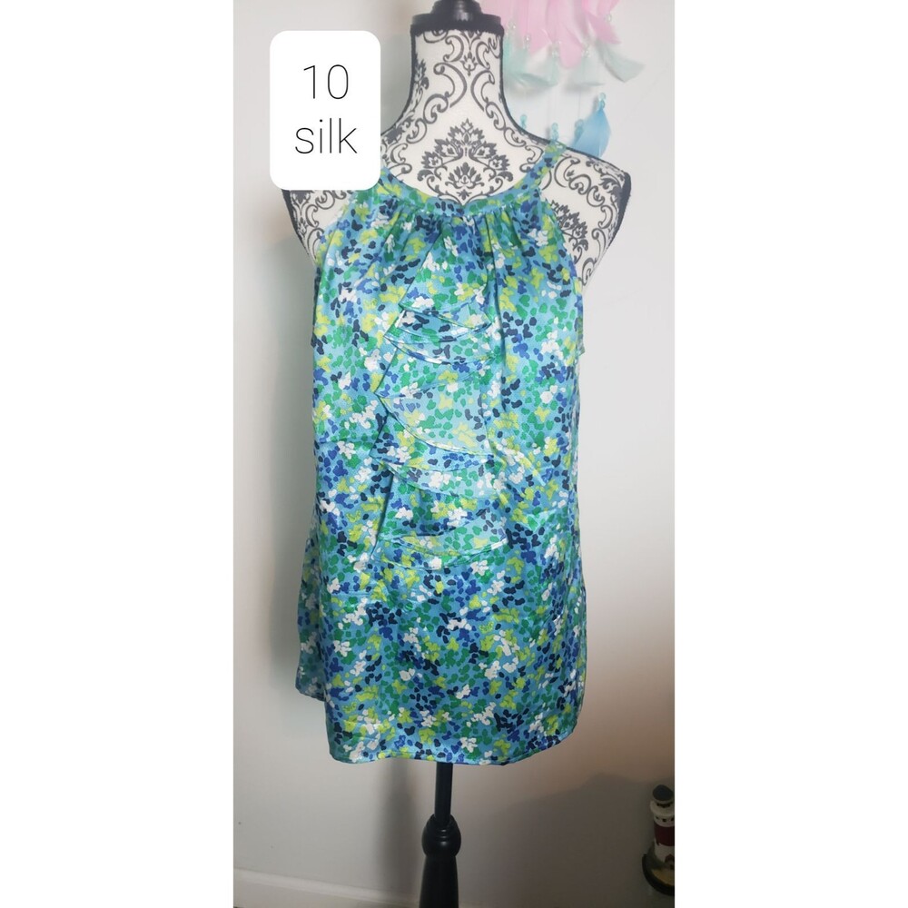 Lilly Pulitzer silk ruffle tank